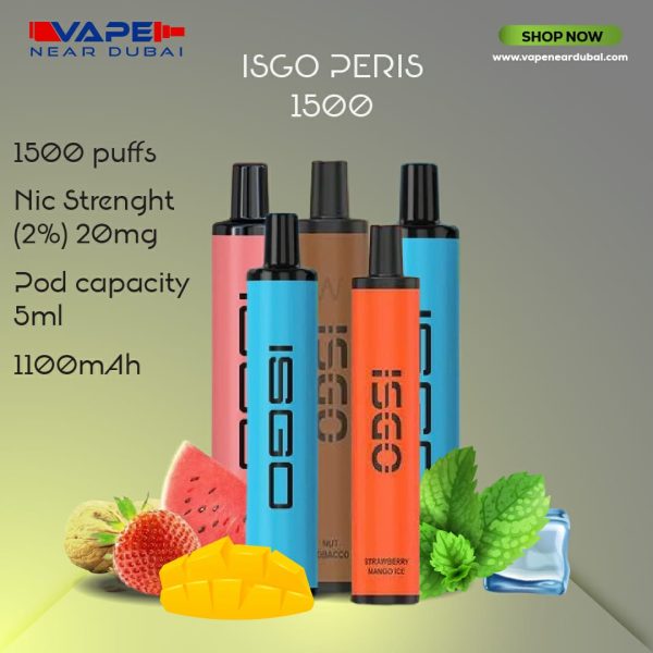 BEST ISGO PARIS (1500 PUFFS) DISPOSABLE VAPE IN DUBAI