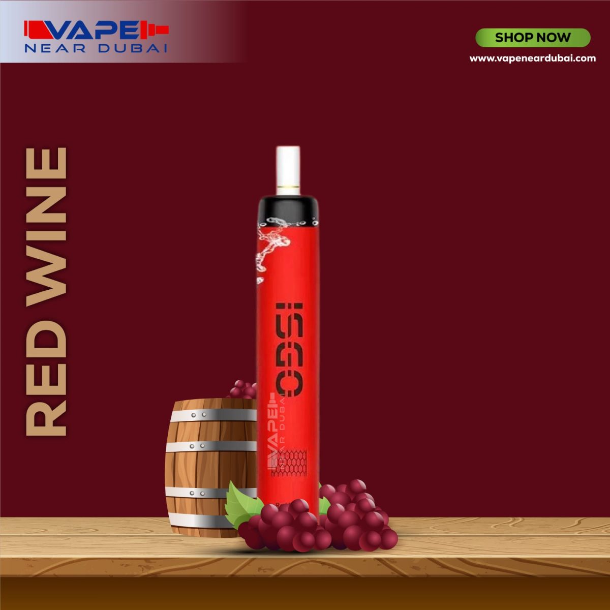 BEST ISGO TOKYO (4000 Puffs) Red Wine Disposable Vape Dubai