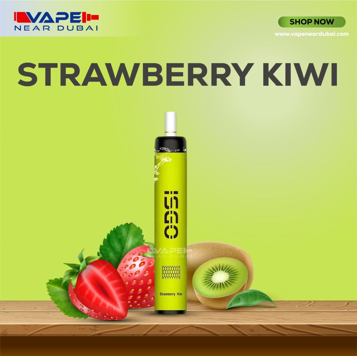 BEST ISGO TOKYO (4000 Puffs) Strawberry Kiwi Disposable Vape Dubai