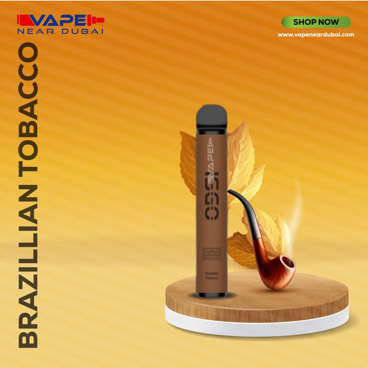 BEST ISGO VEGAS Brazillian Tobacco (2800 puffs) Disposable Vape Dubai