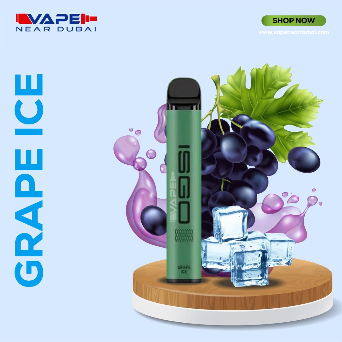 BEST ISGO VEGAS Grape Ice (2800 Puffs) Disposable Vape In Dubai