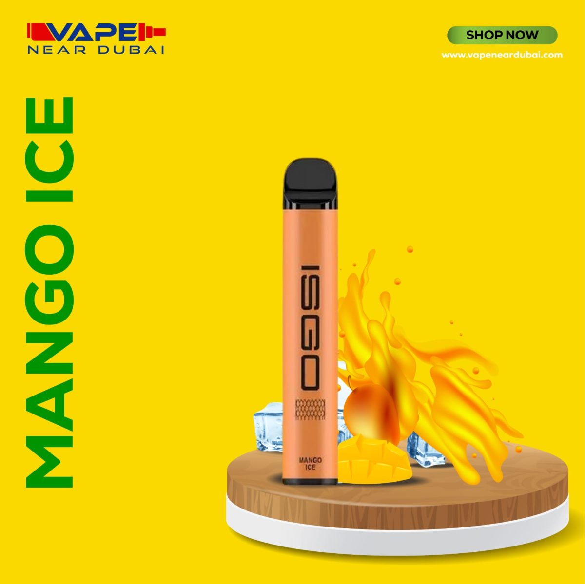 BEST ISGO VEGAS Mango Ice (2800 Puffs) Disposable Vape In Dubai