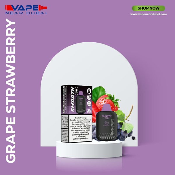 BEST SMOOTH Grape Strawberry 5k (5000 puffs)Disposable Vape In Dubai