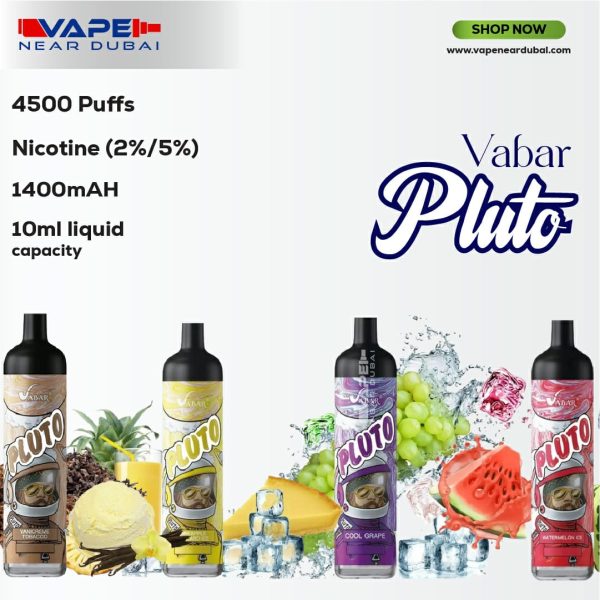 BEST VABAR PLUTO (4500 Puffs) Disposable Vape In Dubai