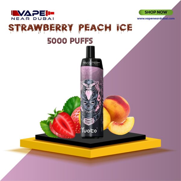 BEST YUOTO Thanos Strawberry Peach Ice (5000 puffs) Disposable Vape In Dubai