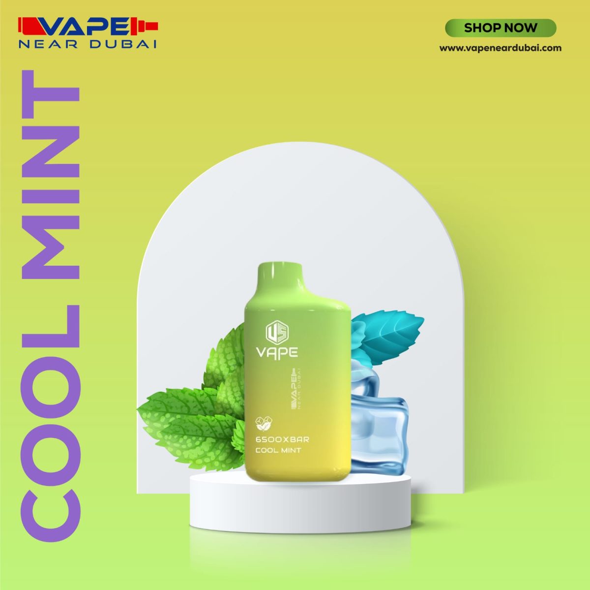 US VAPE XBAR Cool Mint (6500 Puffs) Disposable Vape In Dubai