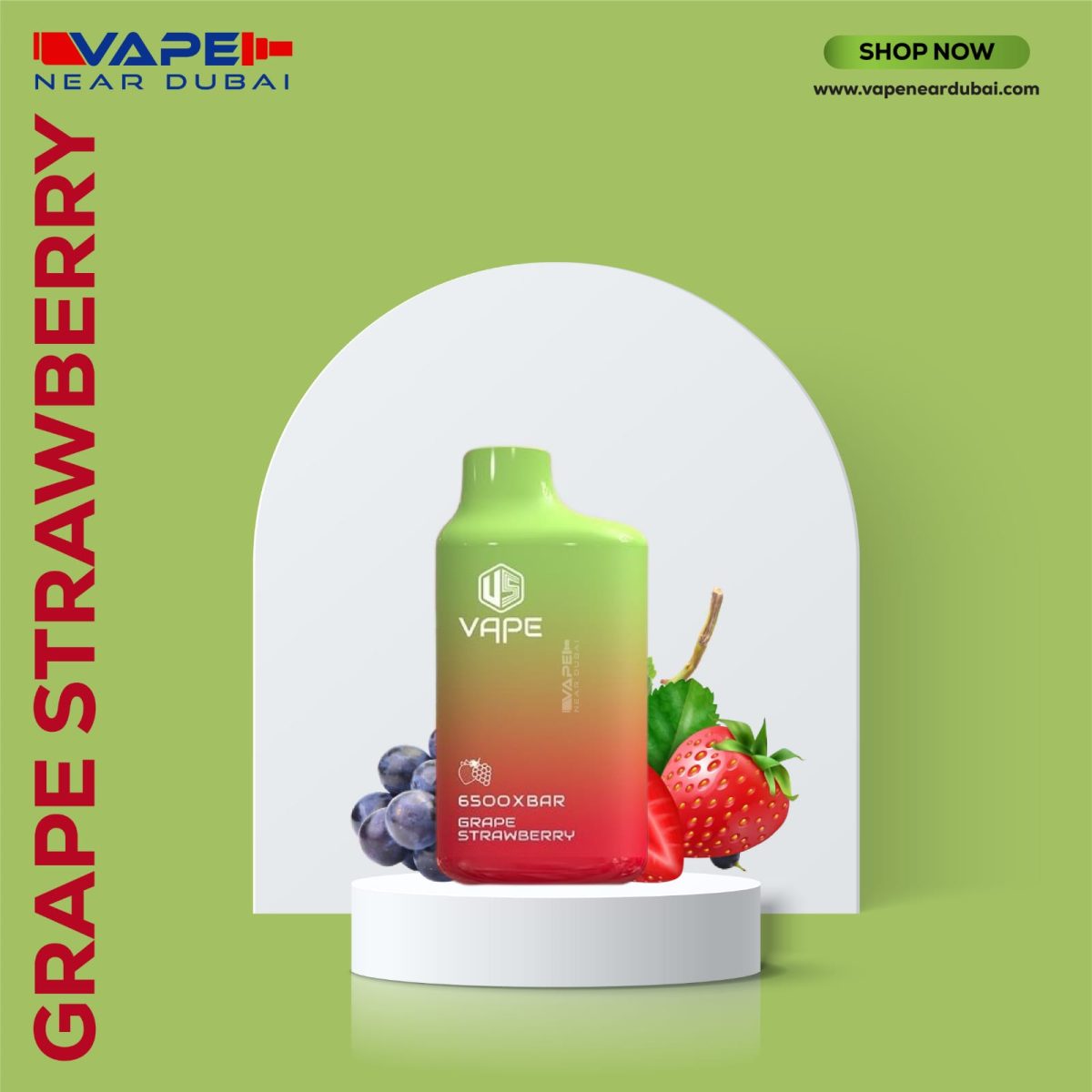 US VAPE XBAR Grape Strawberry (6500 Puffs) Disposable Vape In Dubai