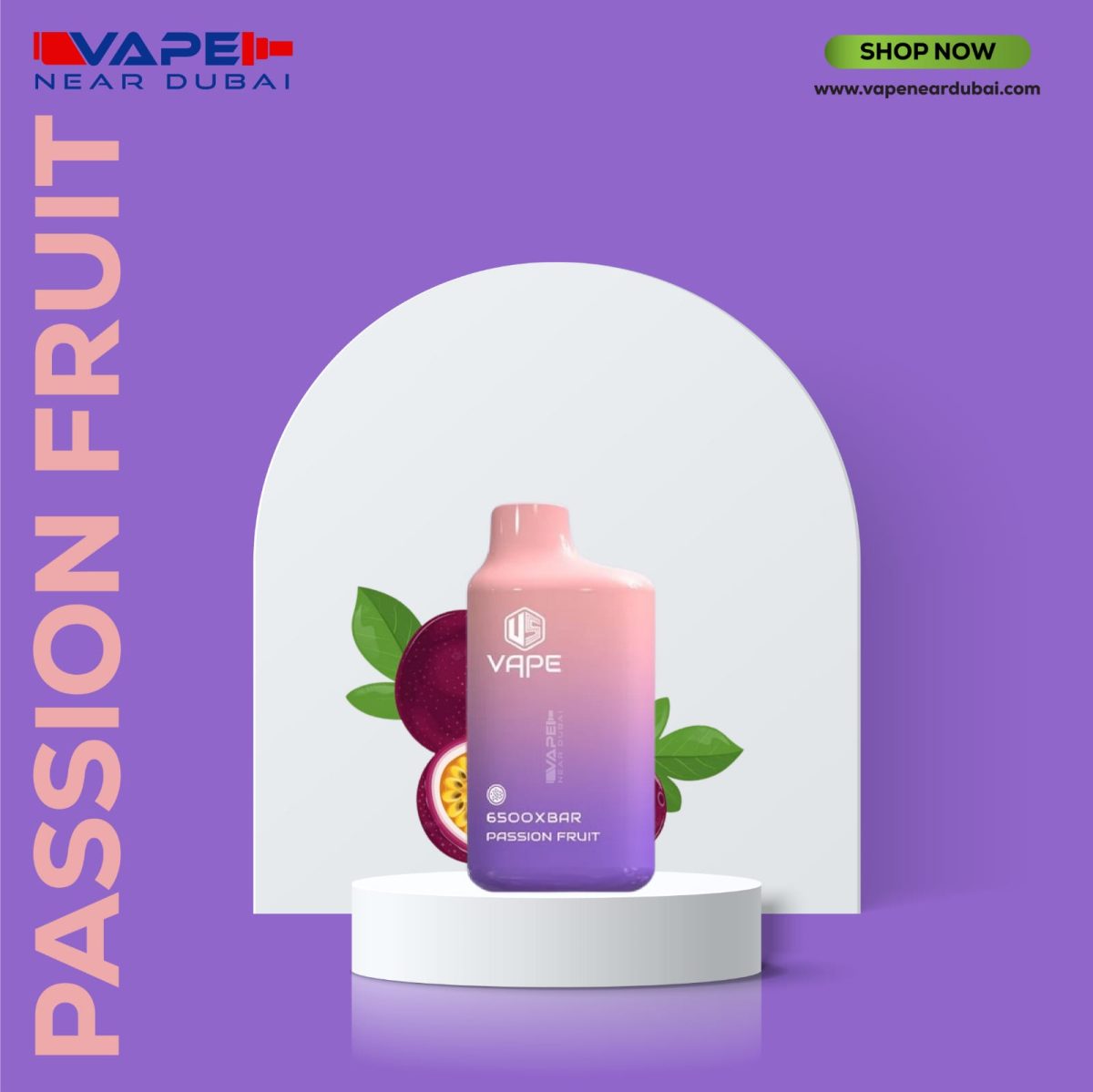 US VAPE XBAR Passion Fruit (6500 Puffs) Disposable Vape In Dubai