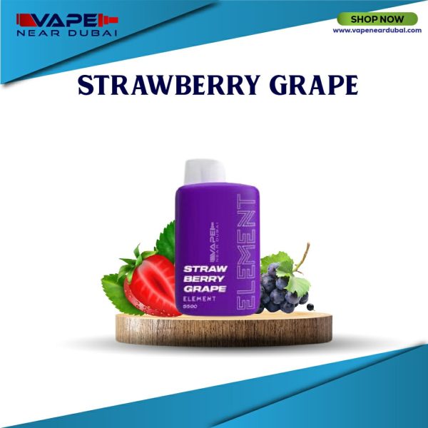 BEST ELEMENT T13 Strawberry Grape (5500 puffs) Disposable Vape In Dubai