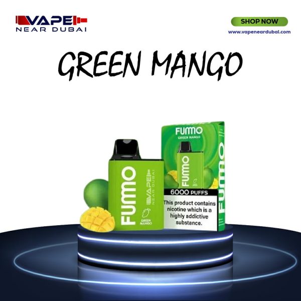 BEST FUMO KING Green Mango (6000 Puffs) Disposable Vape In Dubai