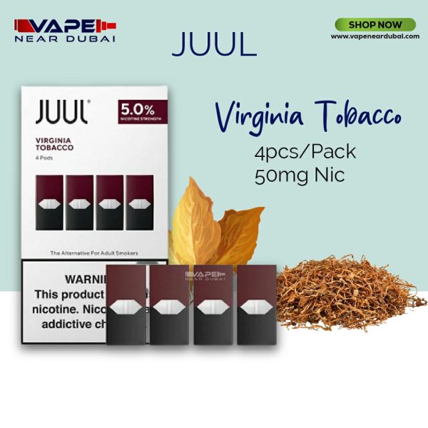 Best Juul Virginia Tobacco Pod Vape Dubai (4 Pack)