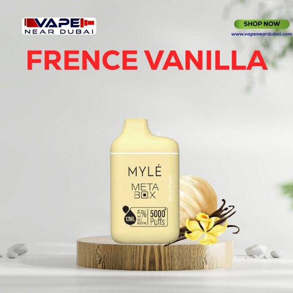 BEST MYLE META BOX French Vanilla (5000 puffs) Disposable Vape In Dubai