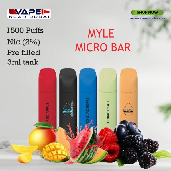 Best MYLE Micro Bar (1500 Puffs) Disposable Vape in Dubai