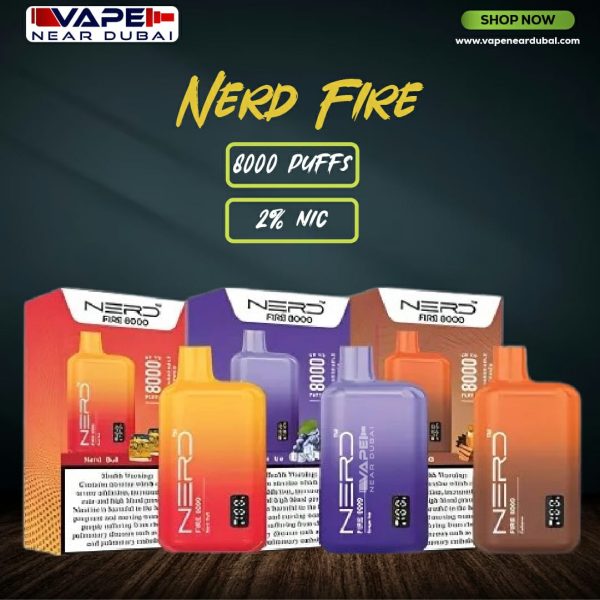 BEST NERD FIRE Disposable Vape Dubai (8000 Puffs)