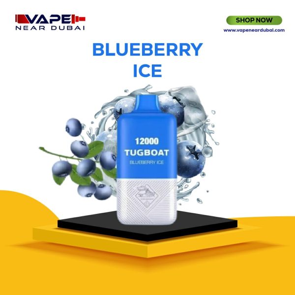 BEST TUGBOAT SUPER Blueberry Ice (12000 Puffs)Disposable Vape In Dubai