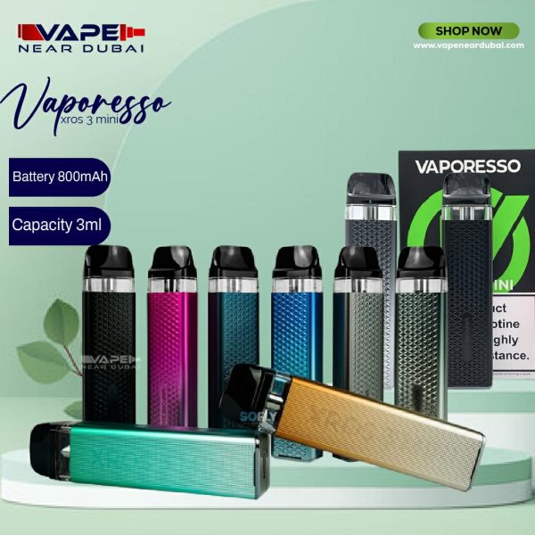 BEST Vaporesso Xros 3 Mini Pod System Vape Kit In Dubai