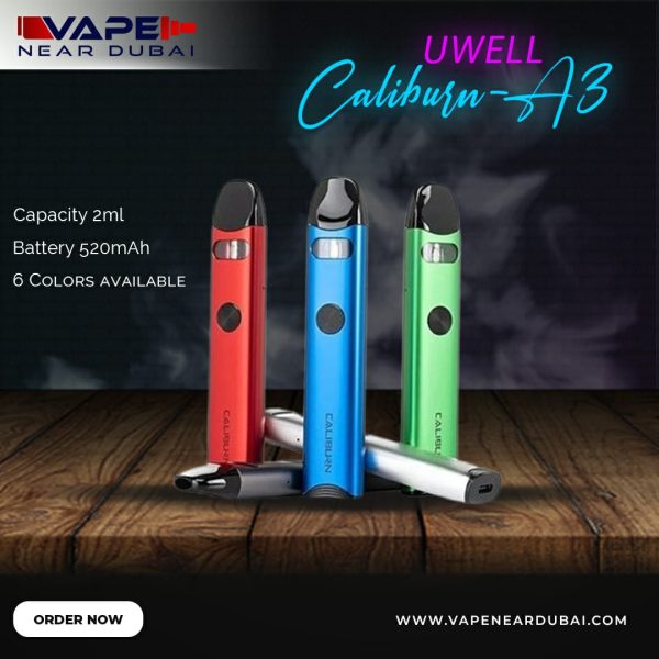 UWELL Caliburn A3 Pod System Vape Device in Dubai