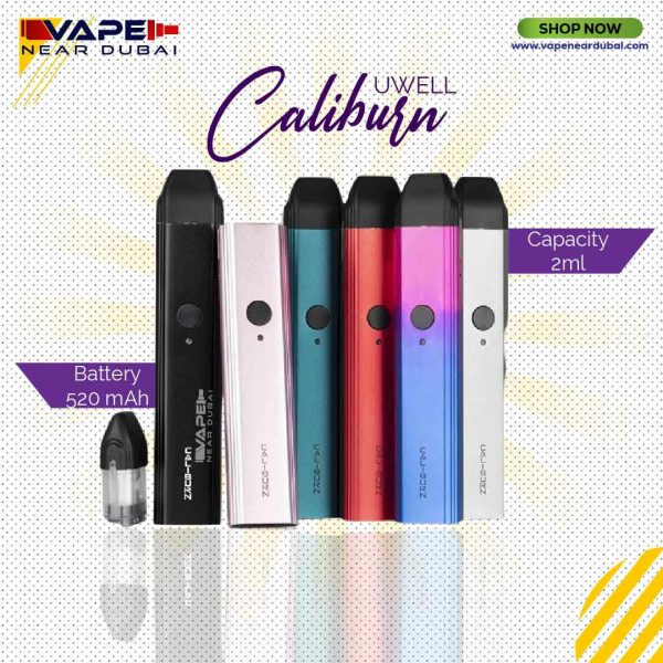 UWELL caliburn Pod System Vape device in Dubai