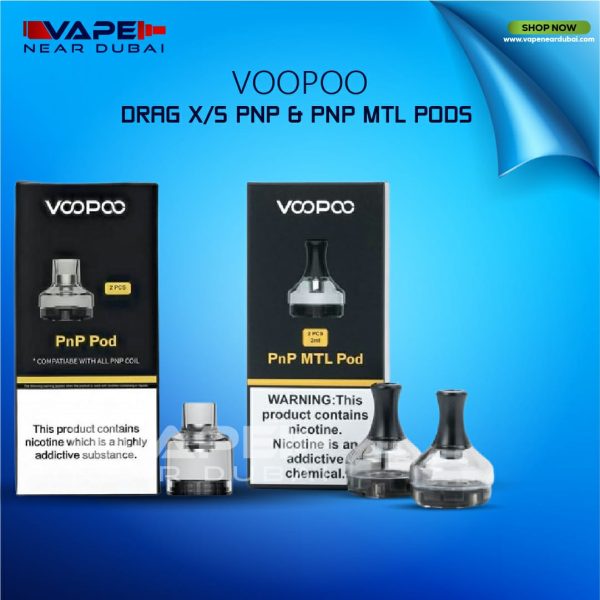 VOOPOO DRAG XS PNP and PNP MTL REPLACEMENT POD IN DUBAI