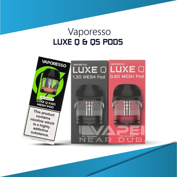 Vaporesso Luxe Q & Luxe Qs Replacement Pods in Dubai