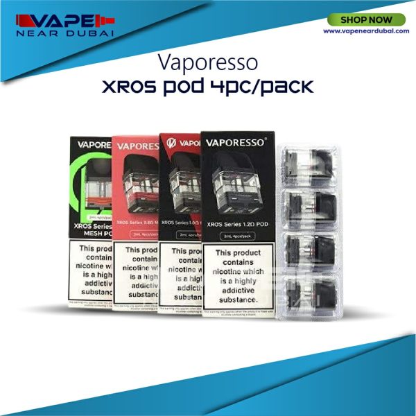 Vaporesso Xros Replacement Pods in Dubai 4pcs/Pack