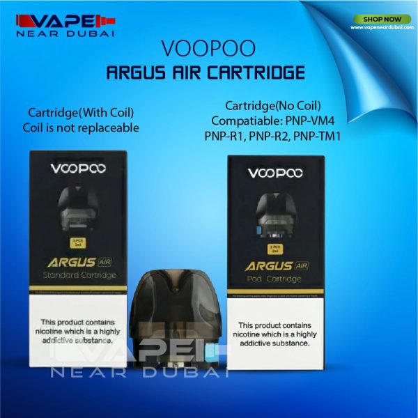 Voopoo Argus Air Replacement Pod Cartridge In Dubai 2pcsPack