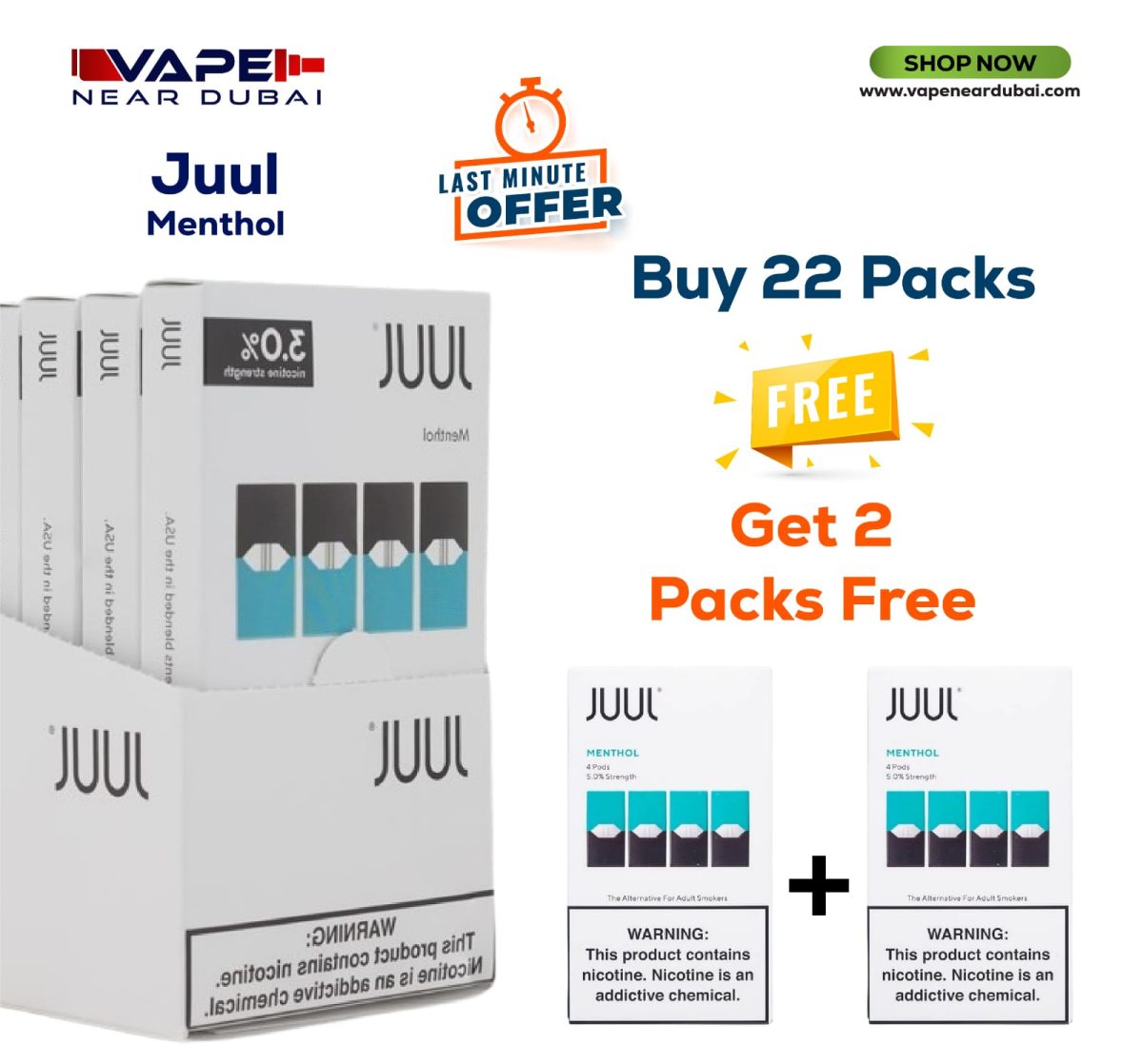 JUUL Menthol Pods Offer in Dubai